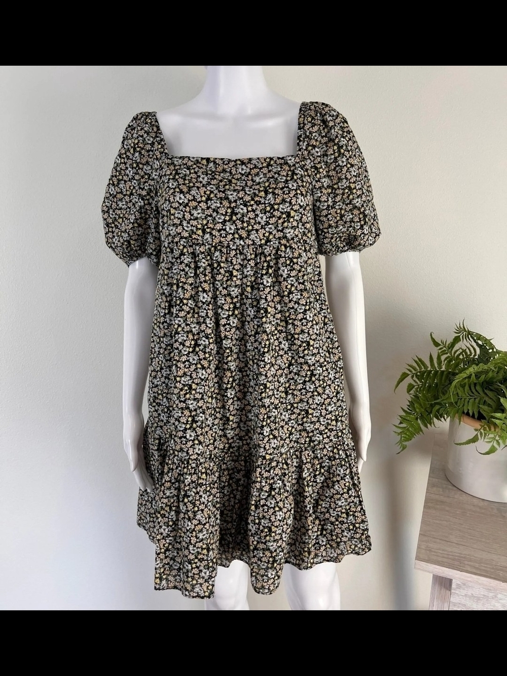 Uniqlo Floral Print Mini Dress